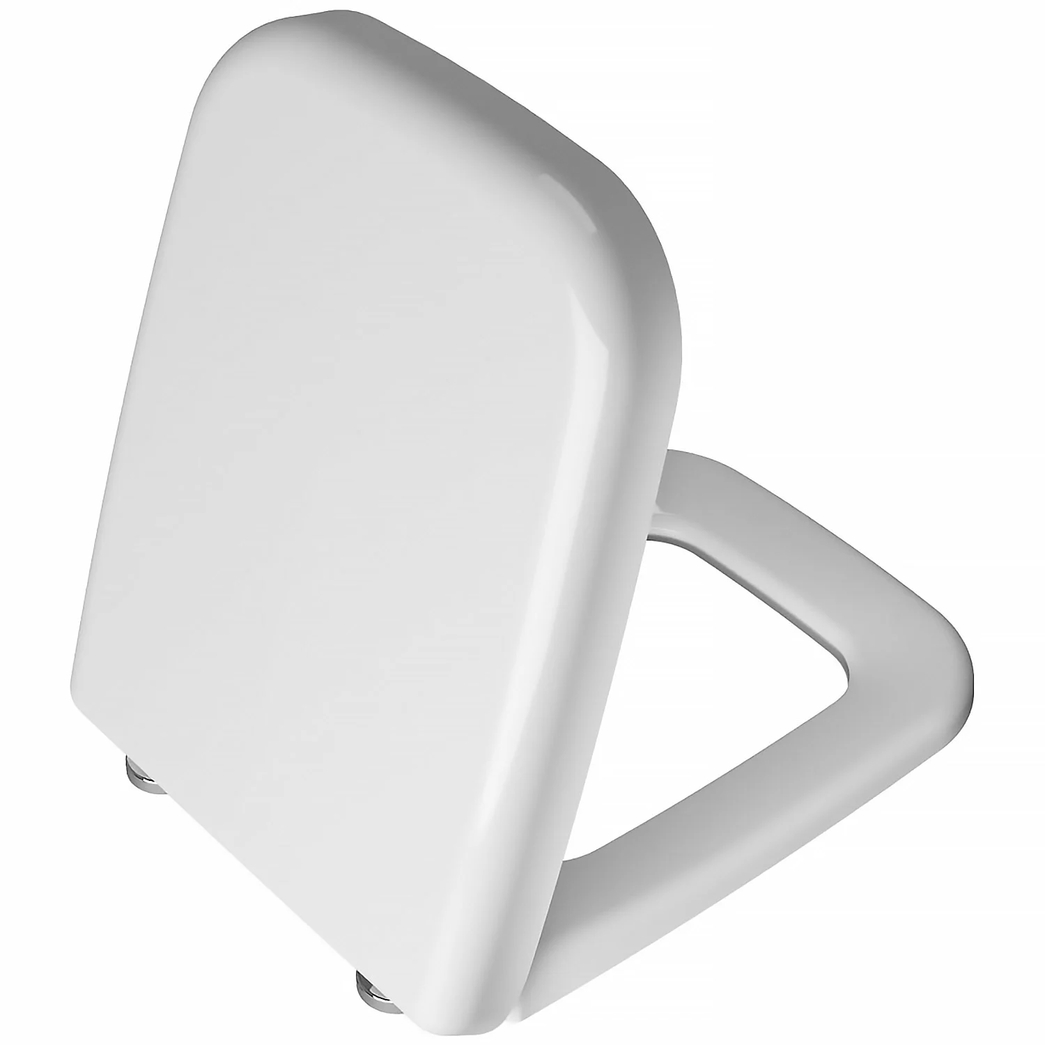 Biała deska sedesowa widok z tyłu, Vitra