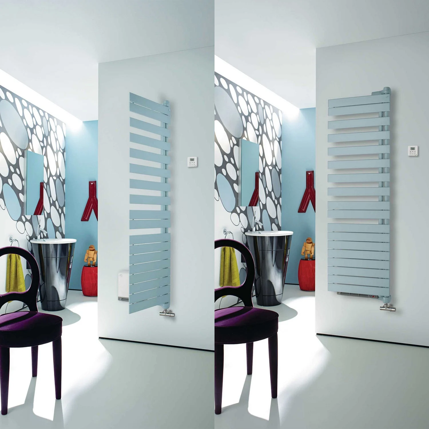 Zehnder Roda Twist Spa Air ROER-190-55/IPS Handtuchwärmer, rechts 55 x 183,7 cm Bild 2