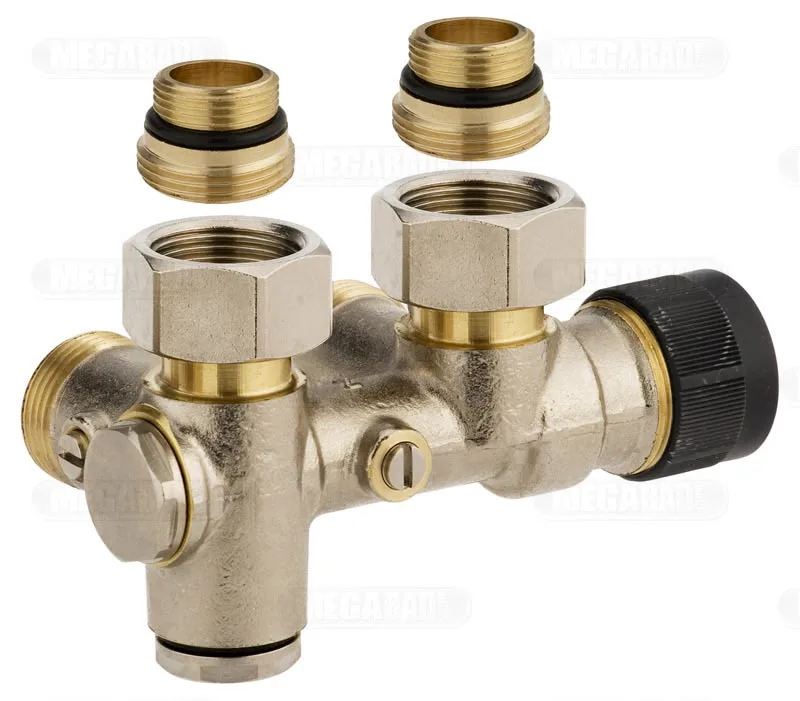 Zehnder Anschluss-Armatur für Warmwasserbetrieb zu Zehnder Yucca, Blende kurz Bild 2