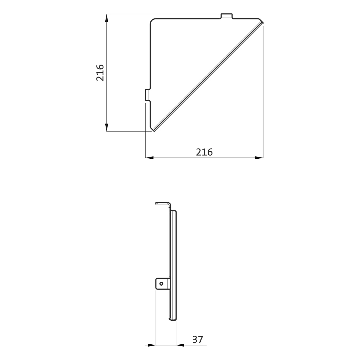 Herzbach LIVING Eckablage 21,6 cm Bild 2