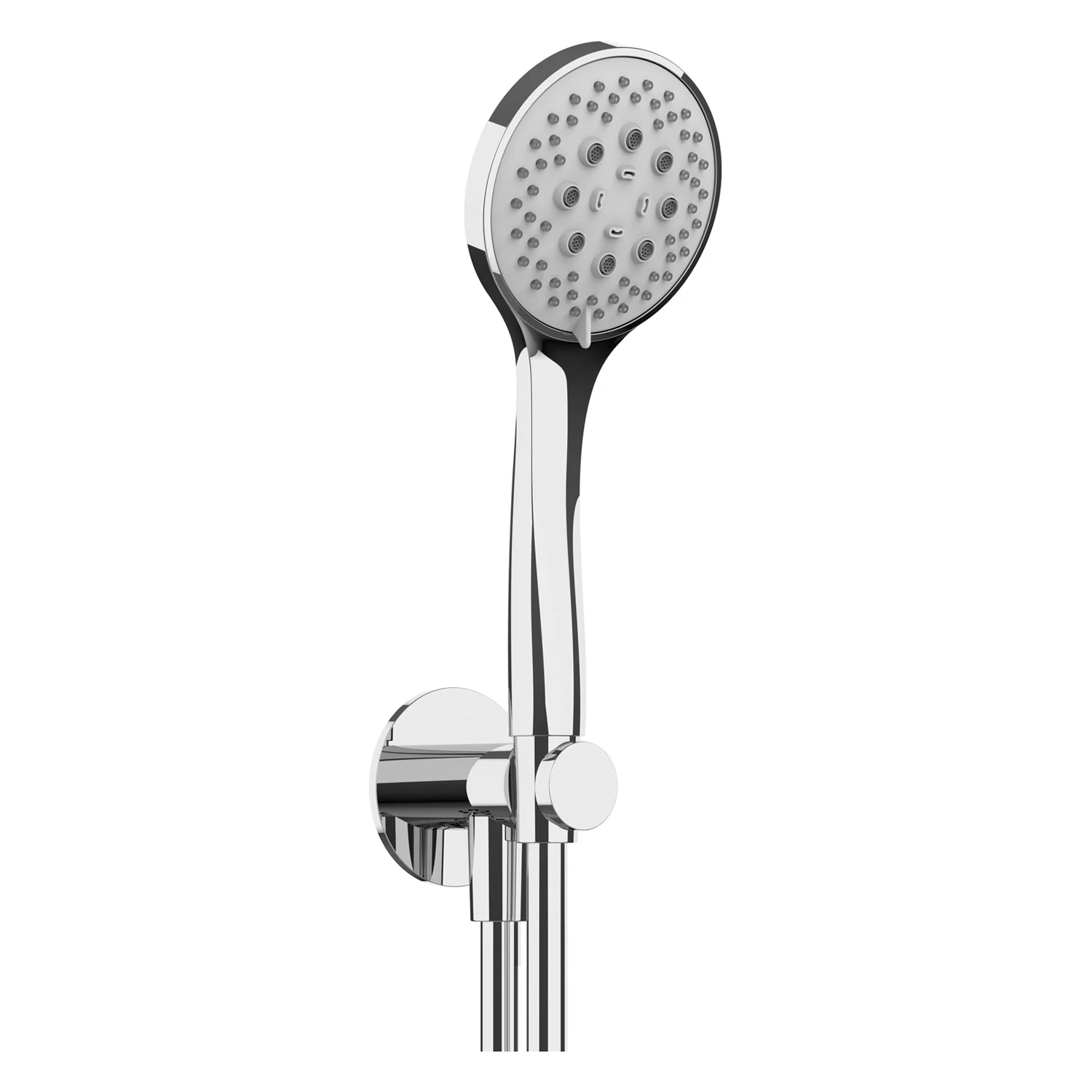 Herzbach LIVING SPA Brauseset mit Wandanschlussbogen und Handbrause Multifunktion