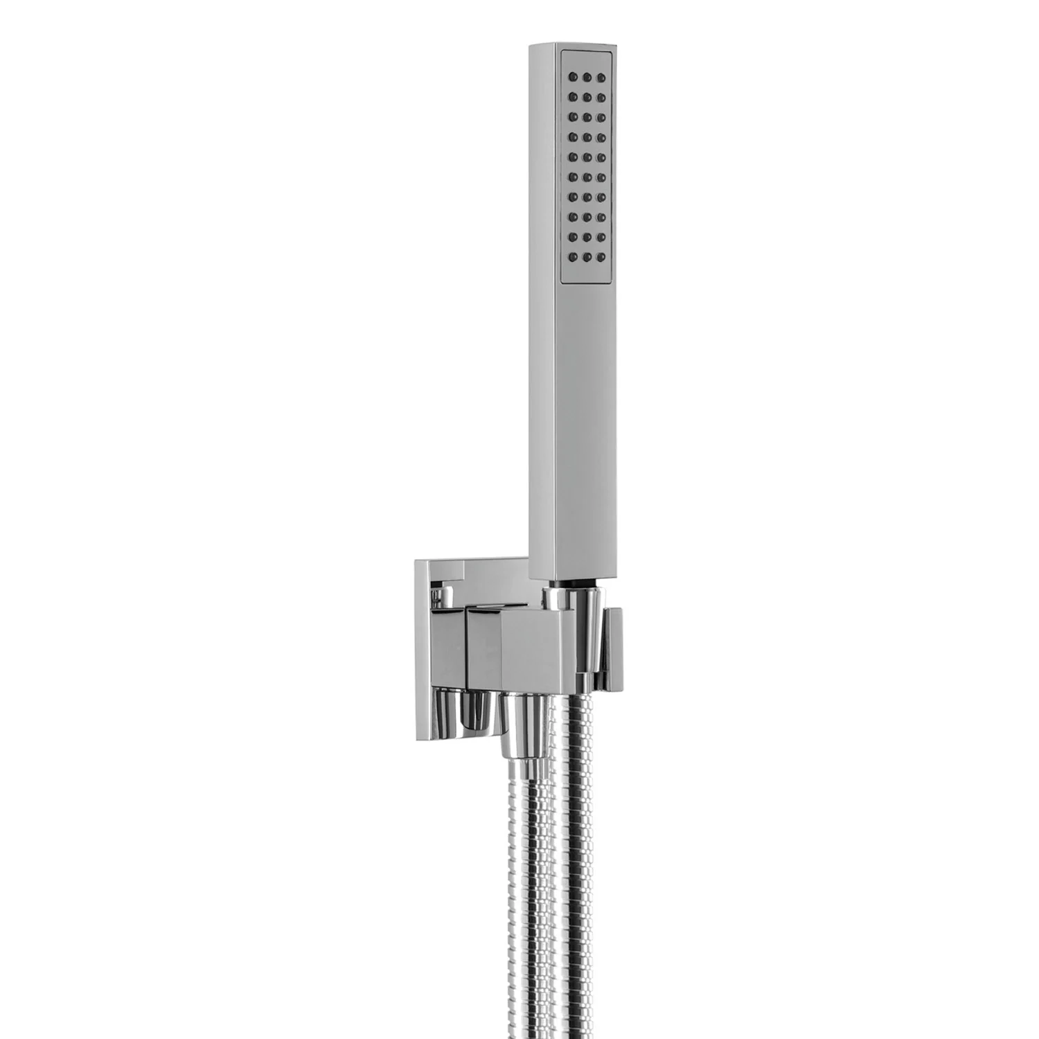 Herzbach LIVING SPA Brauseset mit Wandanschlussbogen und Stabhandbrause