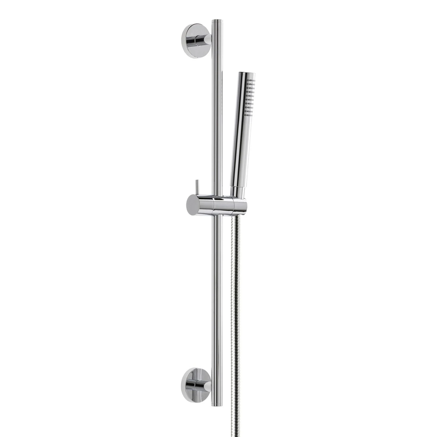 Zestaw drążków ściennych herzbach LIVING SPA, 90 cm, okrągły, z ręczną słuchawką prysznicową na drążku