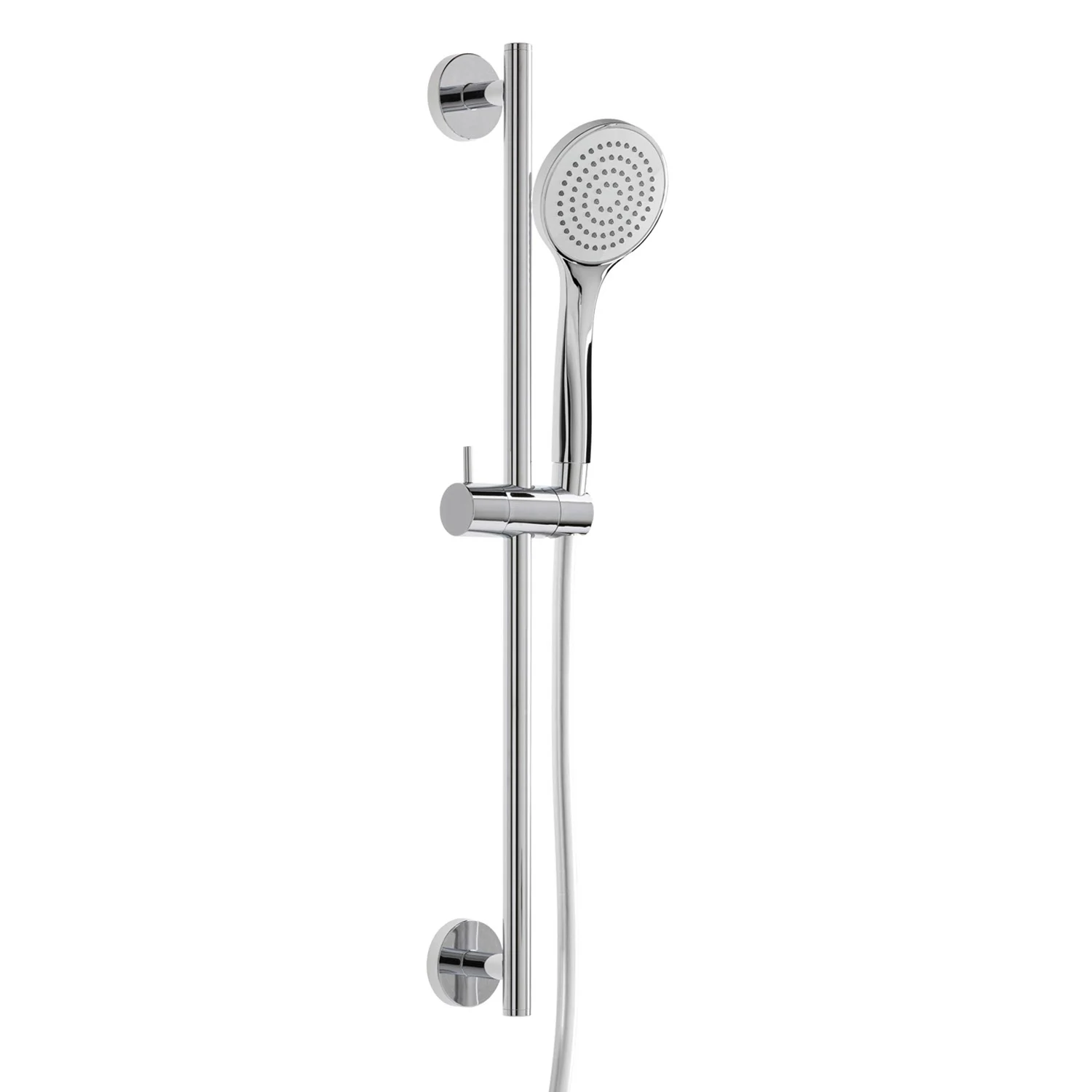 Zestaw drążków ściennych herzbach LIVING SPA 90 cm, okrągły, z słuchawkami prysznicowymi