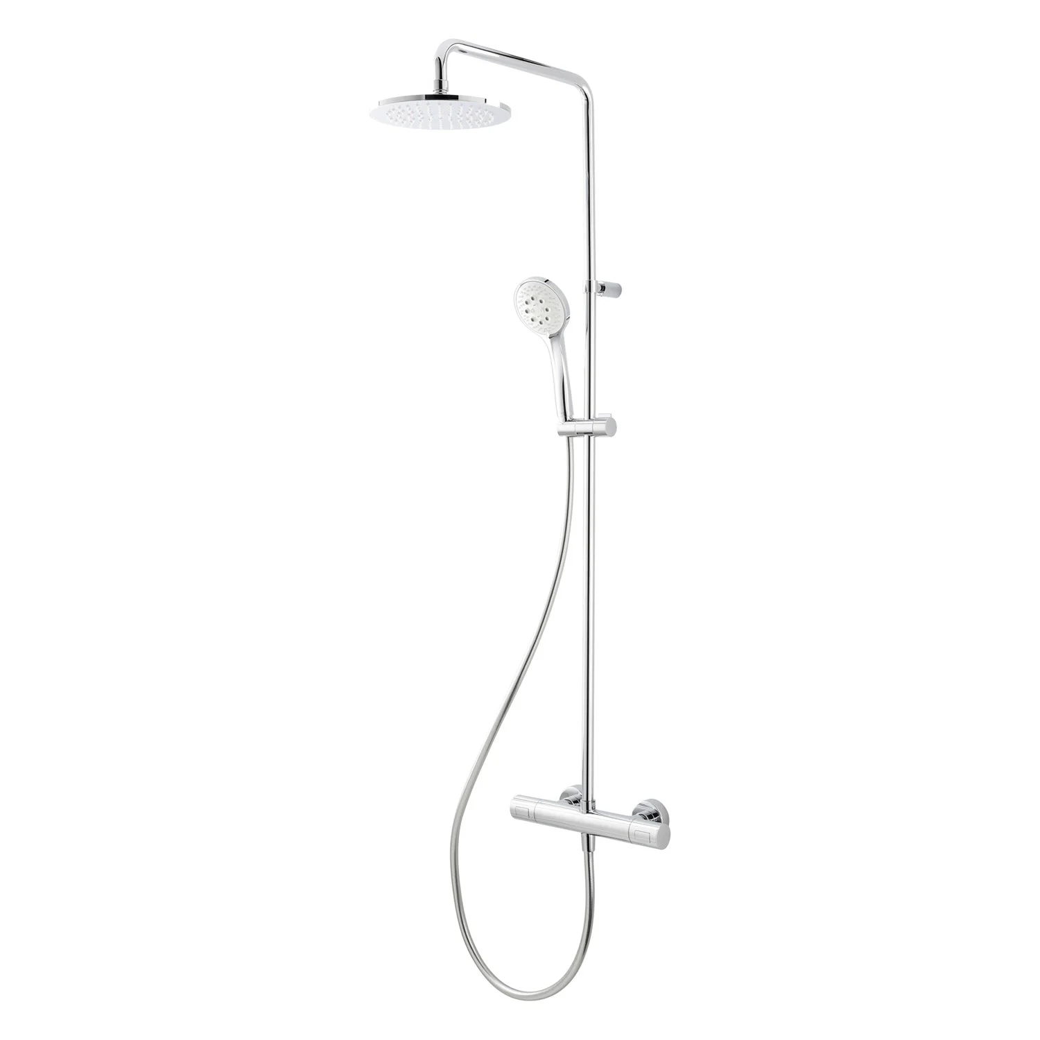 Kolumna prysznicowa herzbach LIVING SPA z głowicą deszczową o średnicy 20 cm, z słuchawkami prysznicowymi Zdjęcie 2