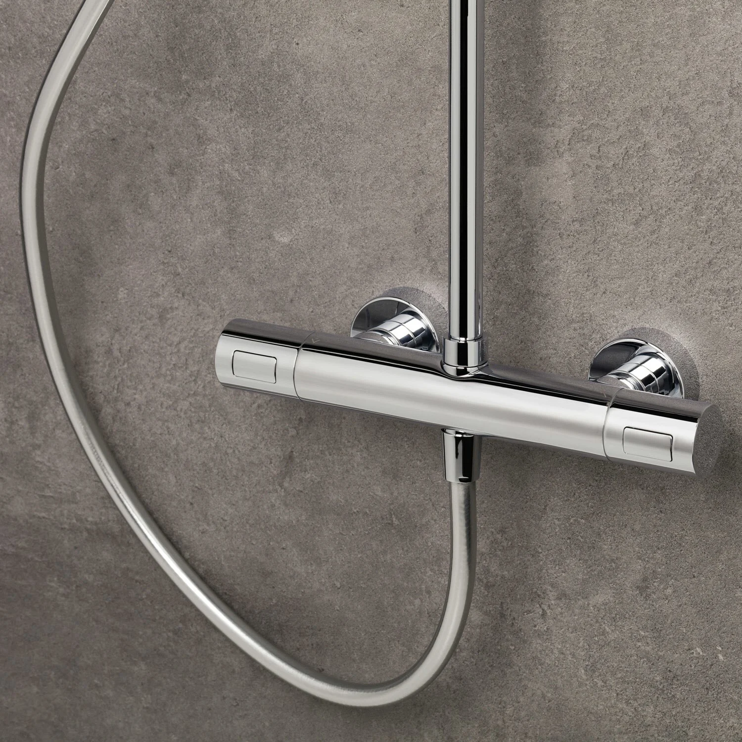 Kolumna prysznicowa herzbach LIVING SPA z głowicą deszczową o średnicy 20 cm, z ręczną głowicą na drążku Zdjęcie 4