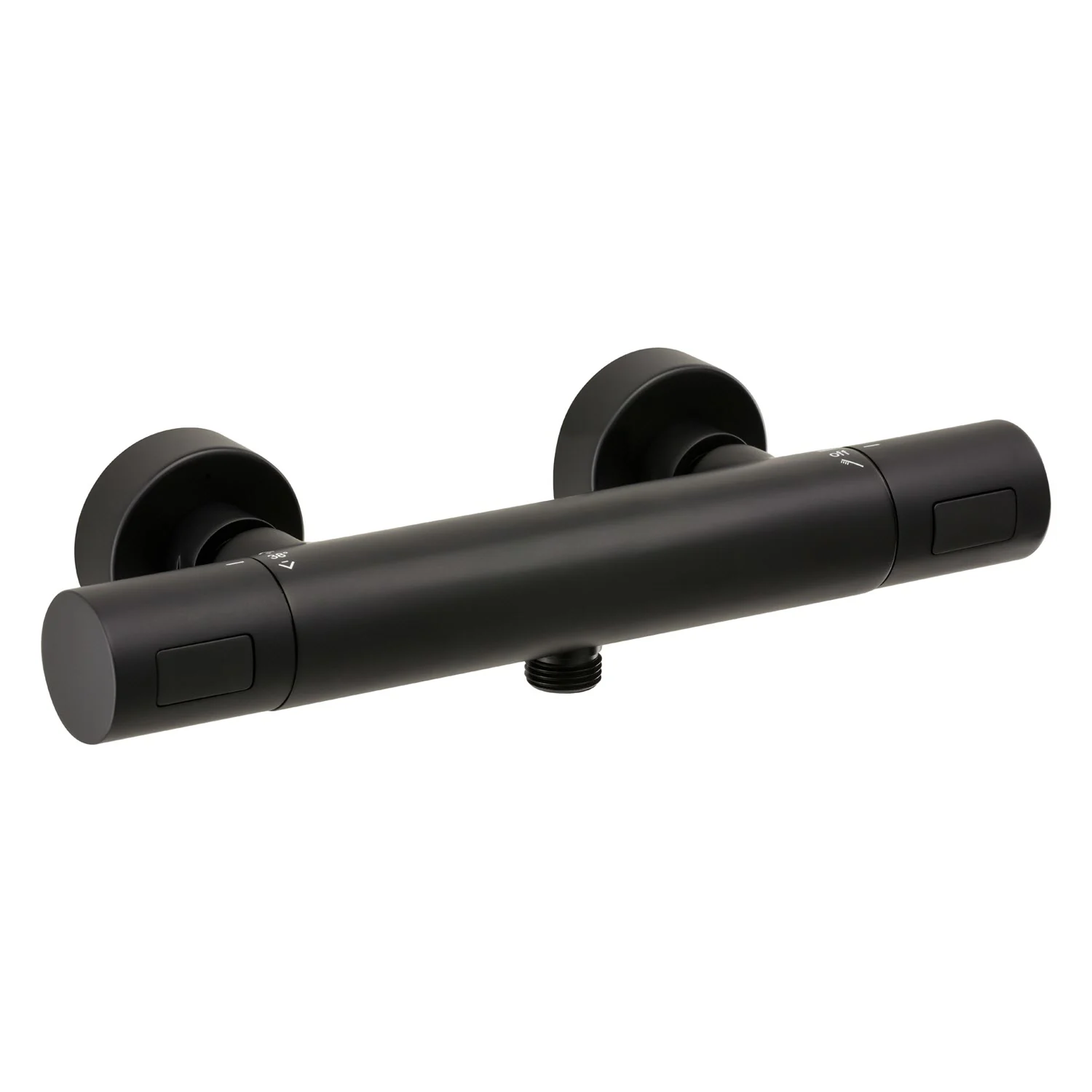 Herzbach LIVING Thermostat-Brausebatterie Aufputz mit CoolBody Armaturenkörper