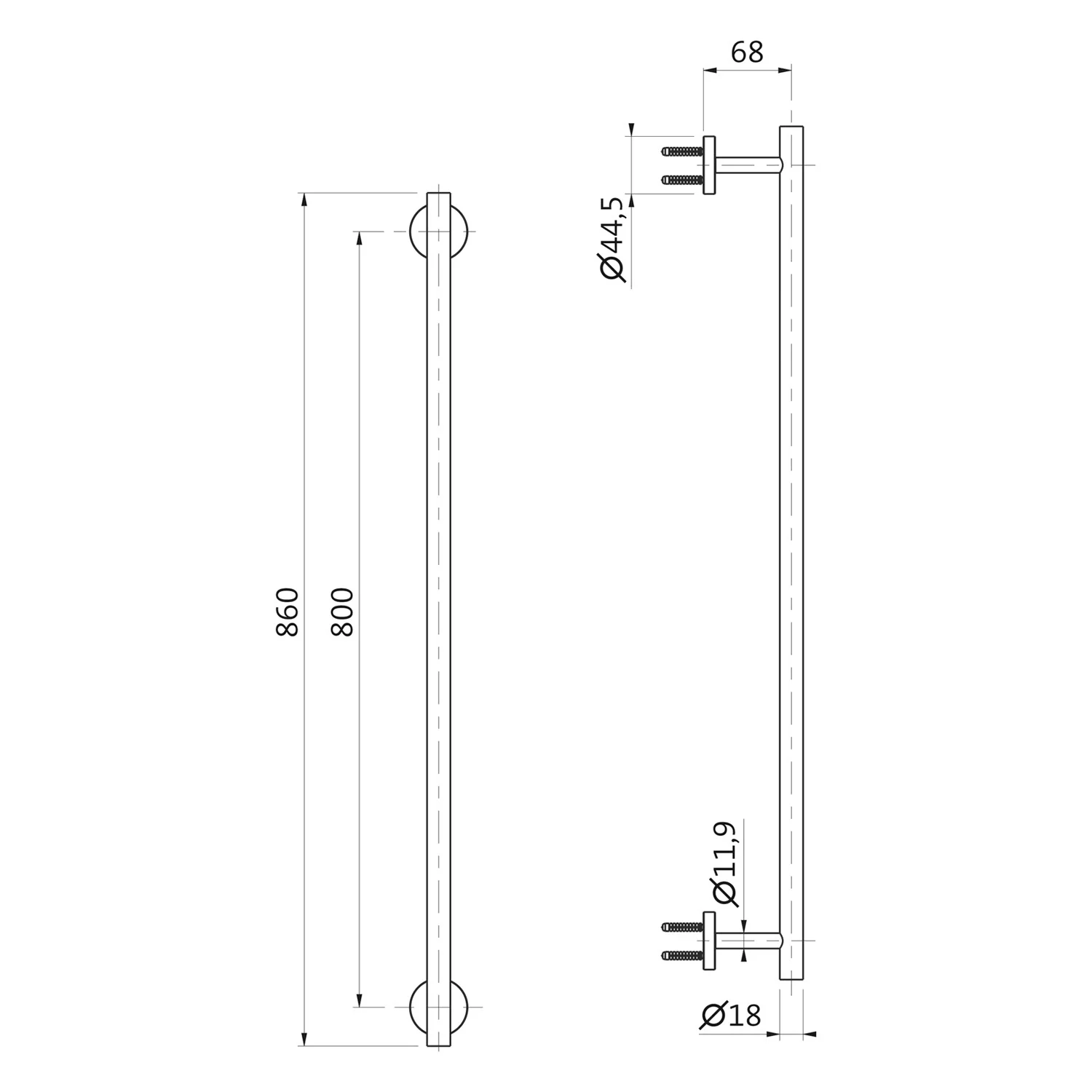 Herzbach LIVING Badetuchhalter 80 cm Bild 2