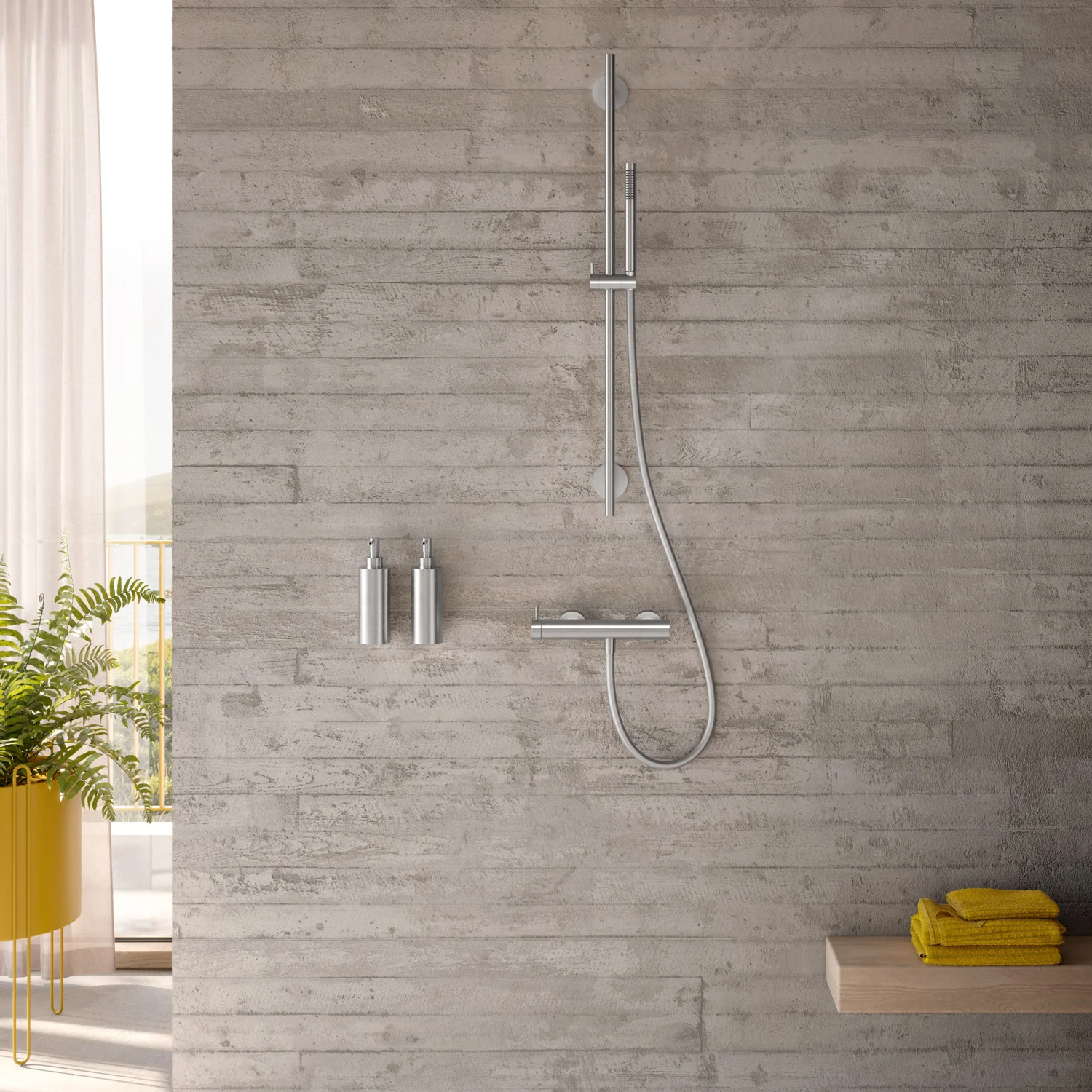 Herzbach DESIGN IX – bateria prysznicowa naścienna Zdjęcie 2