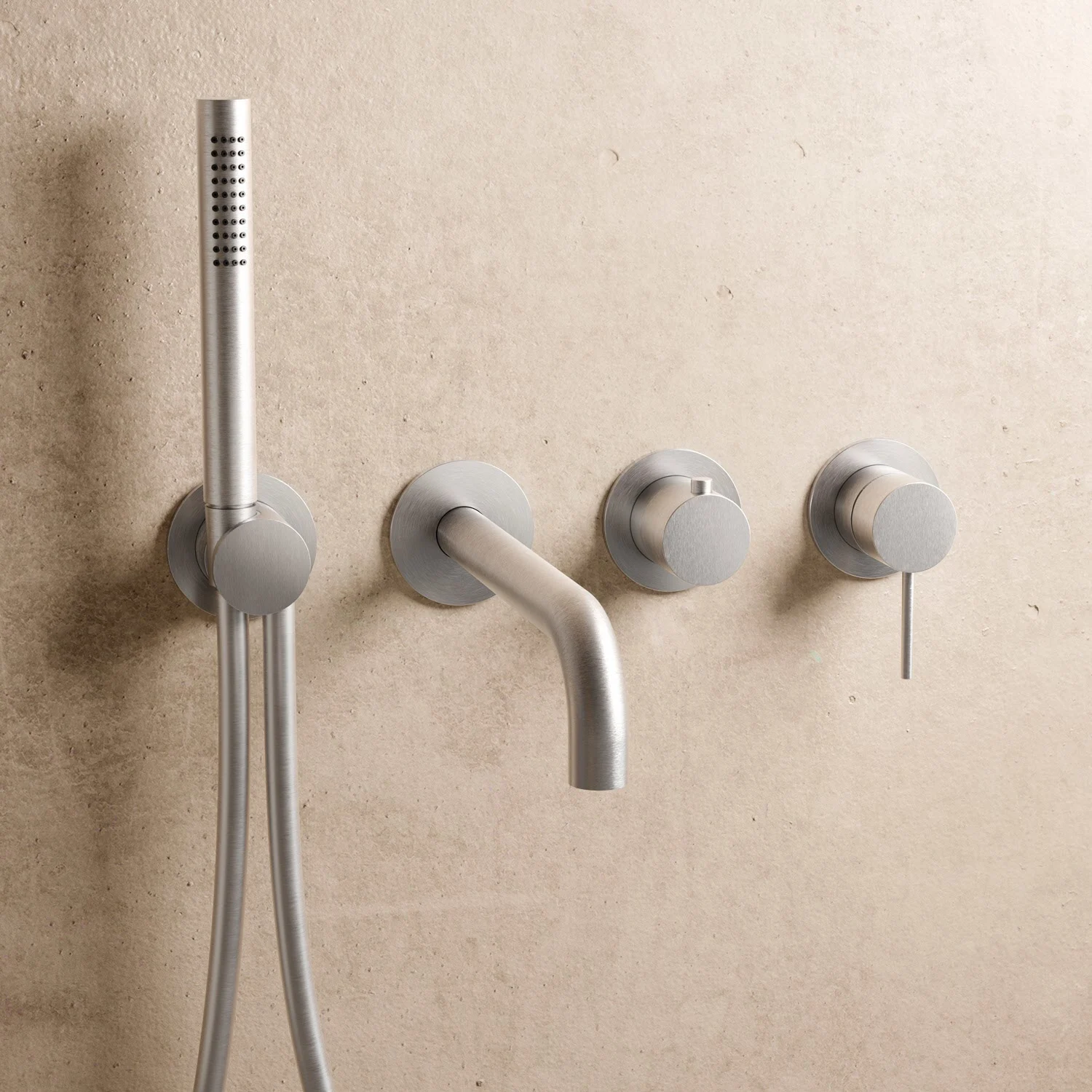 Herzbach MODUL7 IX Hebelmischer Farbset für 2 Verbraucher mit Wanneneinlauf