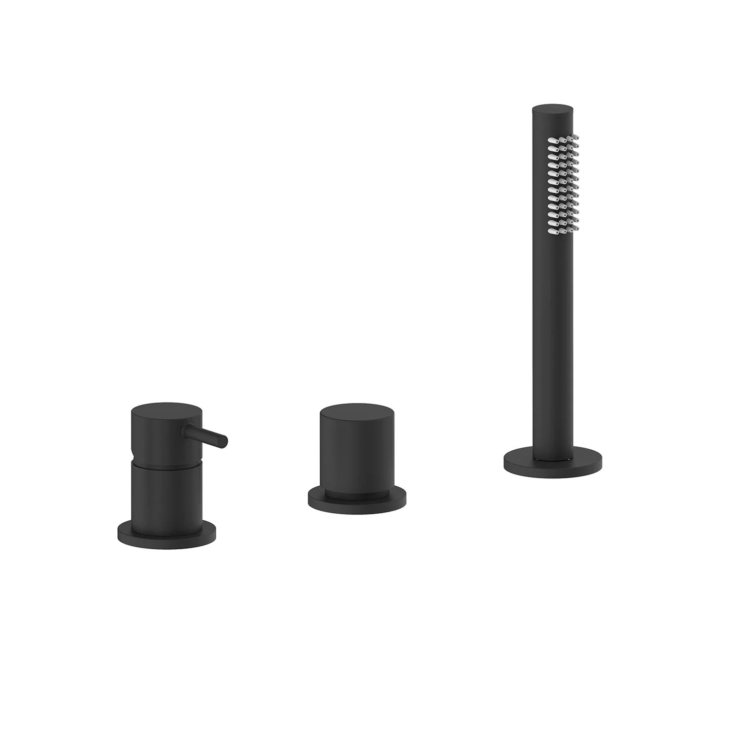 Herzbach SIRO BLACK Dreiloch-Wannenarmatur