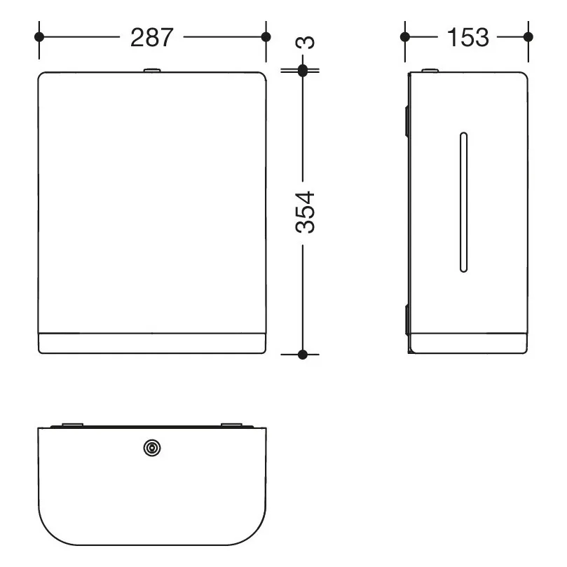 HEWI Serie 477 Papierhandtuchspender Bild 2