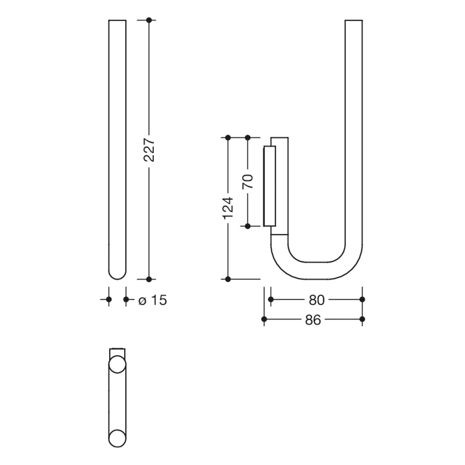 HEWI Serie 480 Reservepapierhalter für 2 WC-Rollen Bild 4