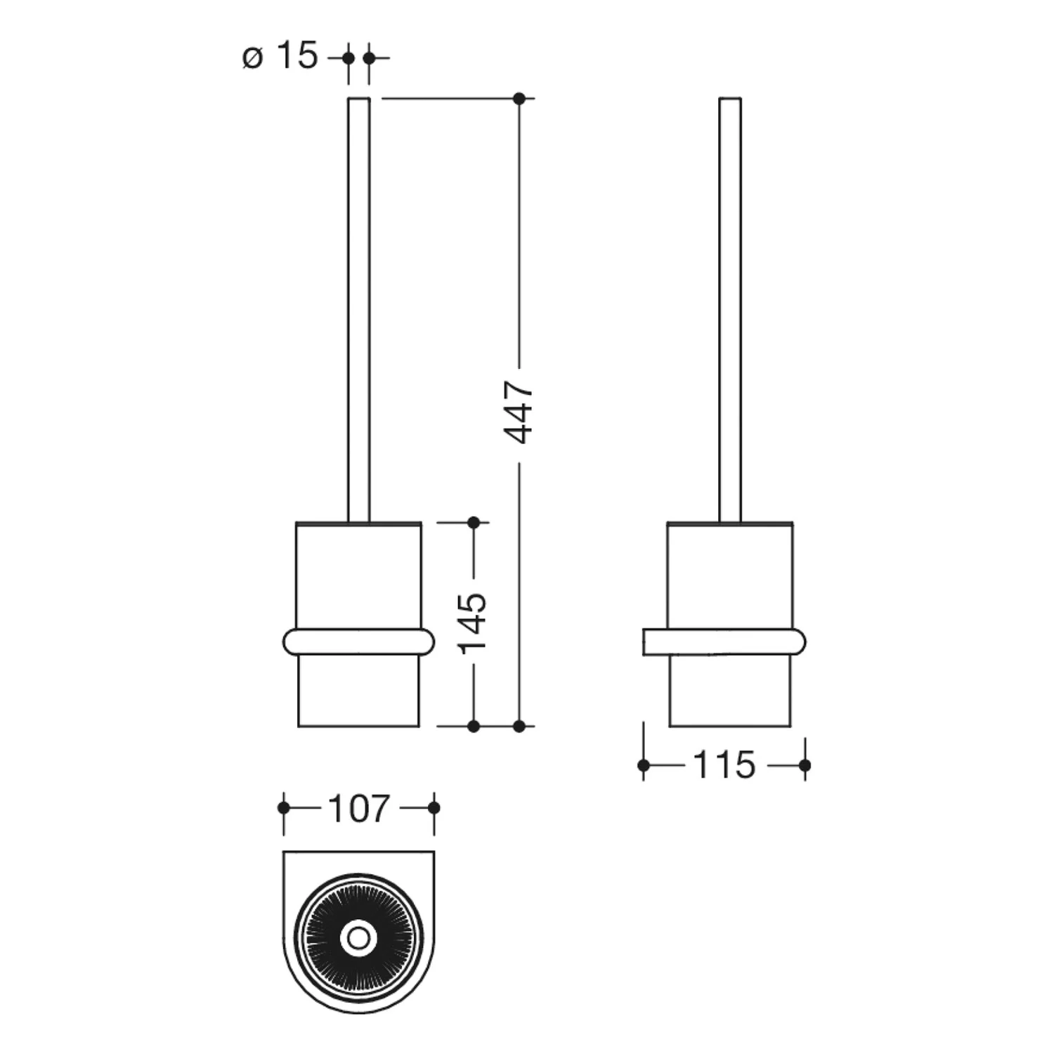 HEWI Serie 480 WC-Bürstengarnitur Bild 4