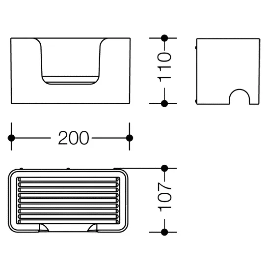 HEWI Serie 802 LifeSystem Ablagebox aus Polyamid Bild 5