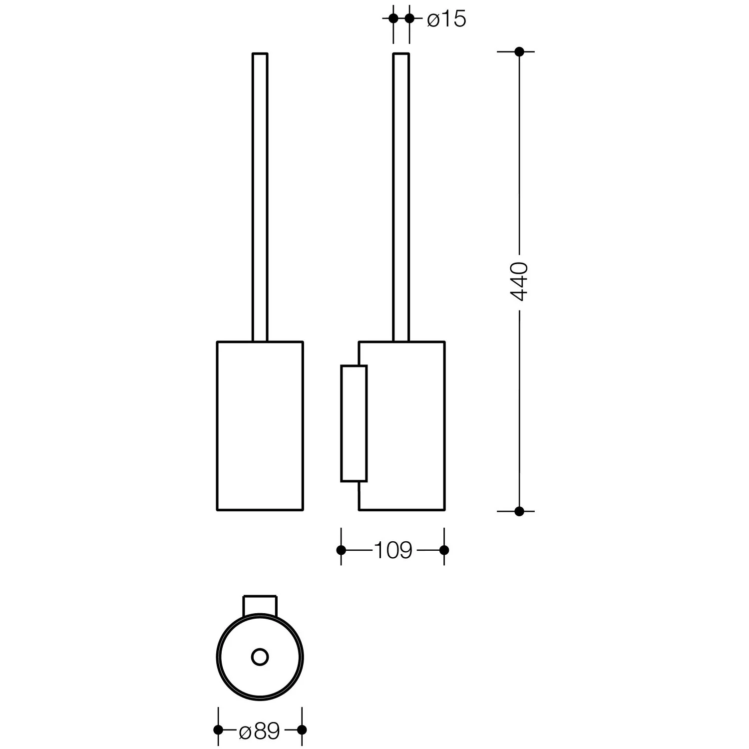 HEWI System 162 WC-Bürstengarnitur Bild 2