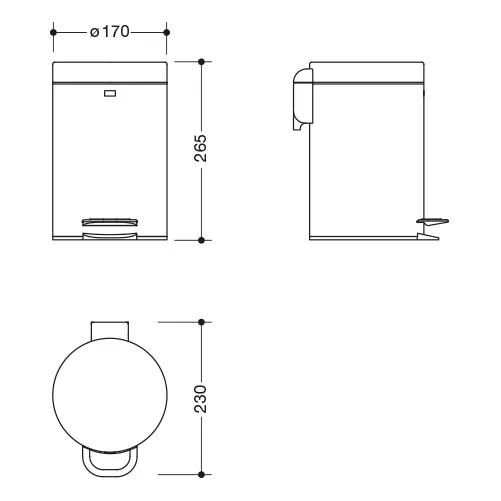 HEWI System 900 Abfallbehälter Bild 3