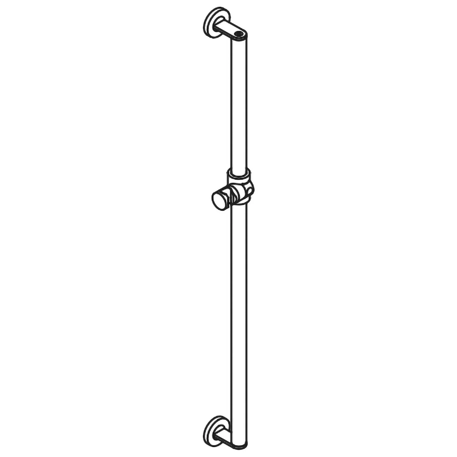 HEWI System 900 Brausehalterstange 110 cm Bild 3