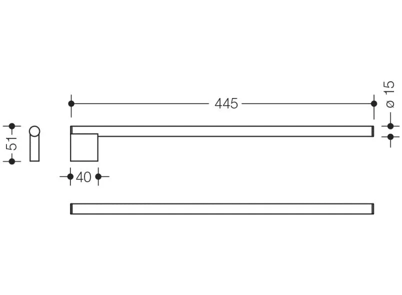 HEWI System 900 Handtuchhalter Bild 2
