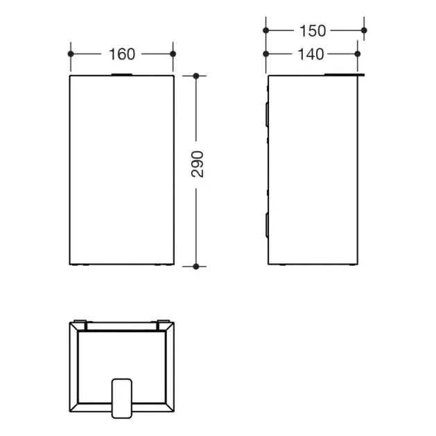 HEWI System 900 Hygieneabfallbehälter Bild 4