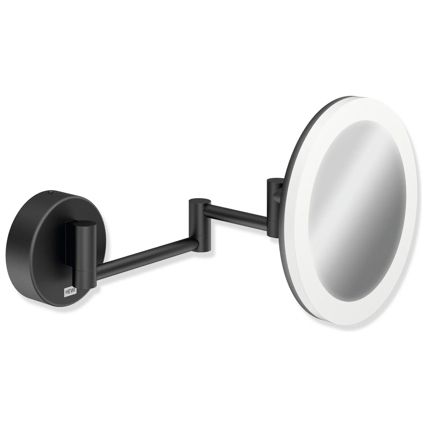 HEWI System 900 LED Kosmetikspiegel rund, mit Dual Light, 5-fach Vergrößerung