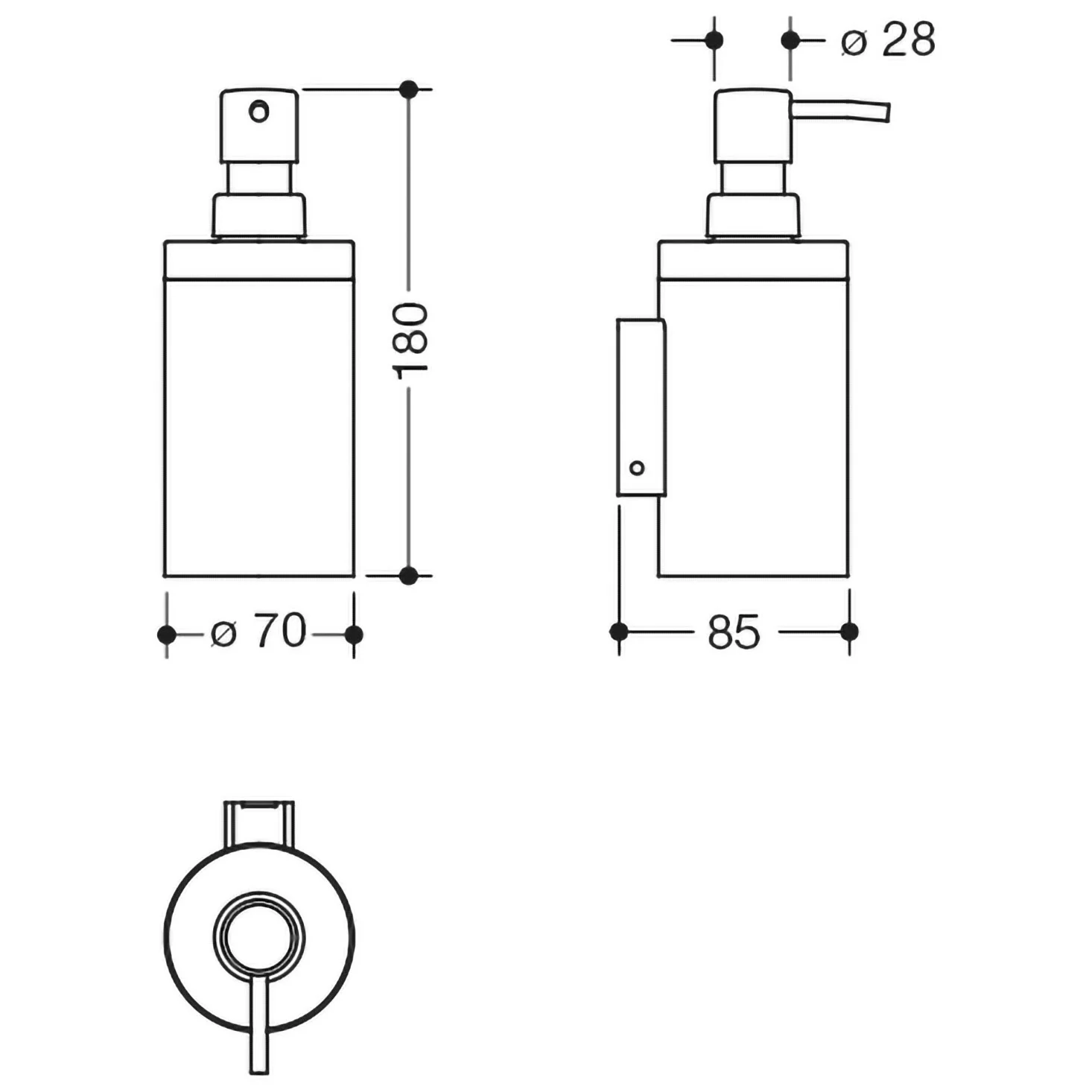 HEWI System 900 Seifenspender mit Halter Bild 5