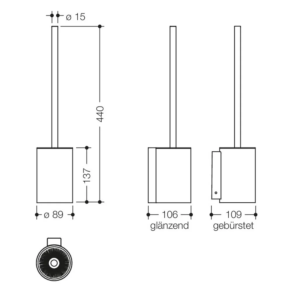 HEWI System 900 WC-Bürstengarnitur Bild 5