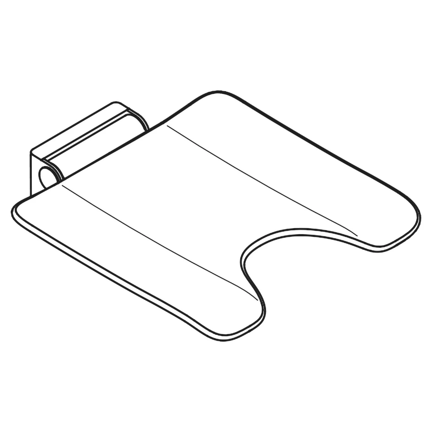 HEWI System 900 mobiler Klappsitz mit Hygieneausschnitt Bild 2