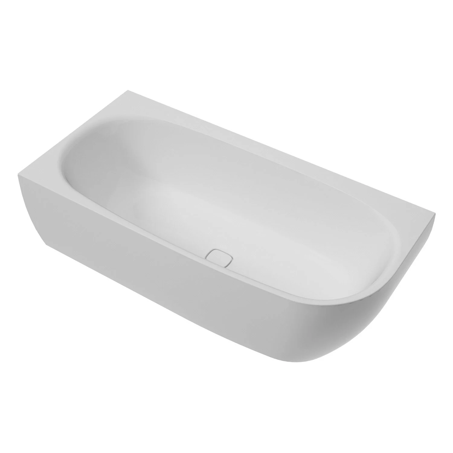 Hoesch iSENSI MONOLITH Eckbadewanne 180 x 80 cm, linke Ausführung, mit Überlaufbefüllung weiß Bild 2