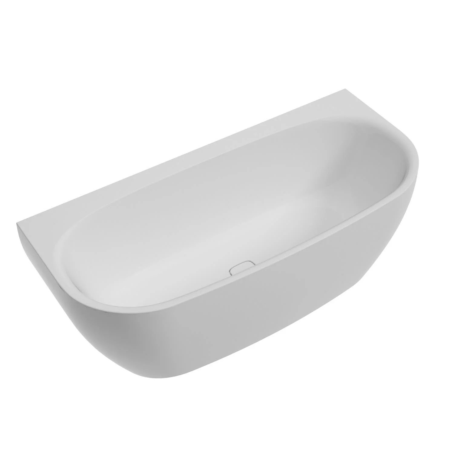 Hoesch iSENSI Vorwand-Badewanne 190 x 90 cm mit Überlaufschlitz und Klick-Klack Siphon