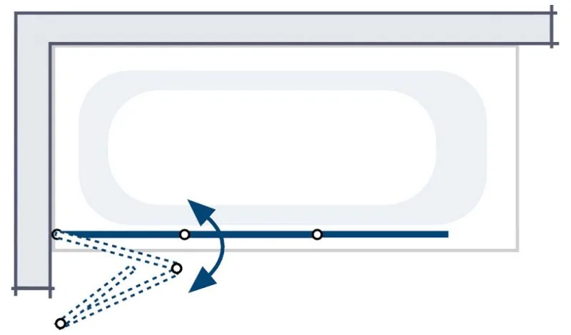 HSK Premium Softcube Badewannenaufsatz 3-teilig, Anschlag links Bild 6