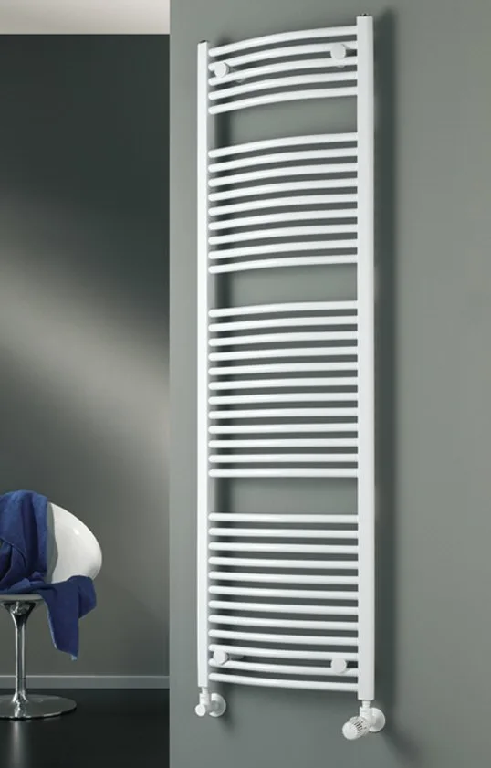 HSK Line Round Badheizkörper 50 x 121,5 cm, Anschlüsse beidseitig unten