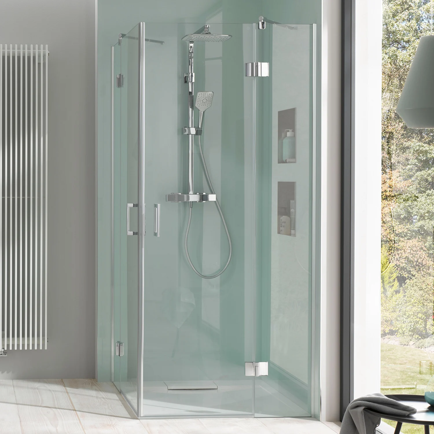 HSK Aperto Pro Eckeinstieg pendelbar 4-teilig, 75 x 90 cm rechts