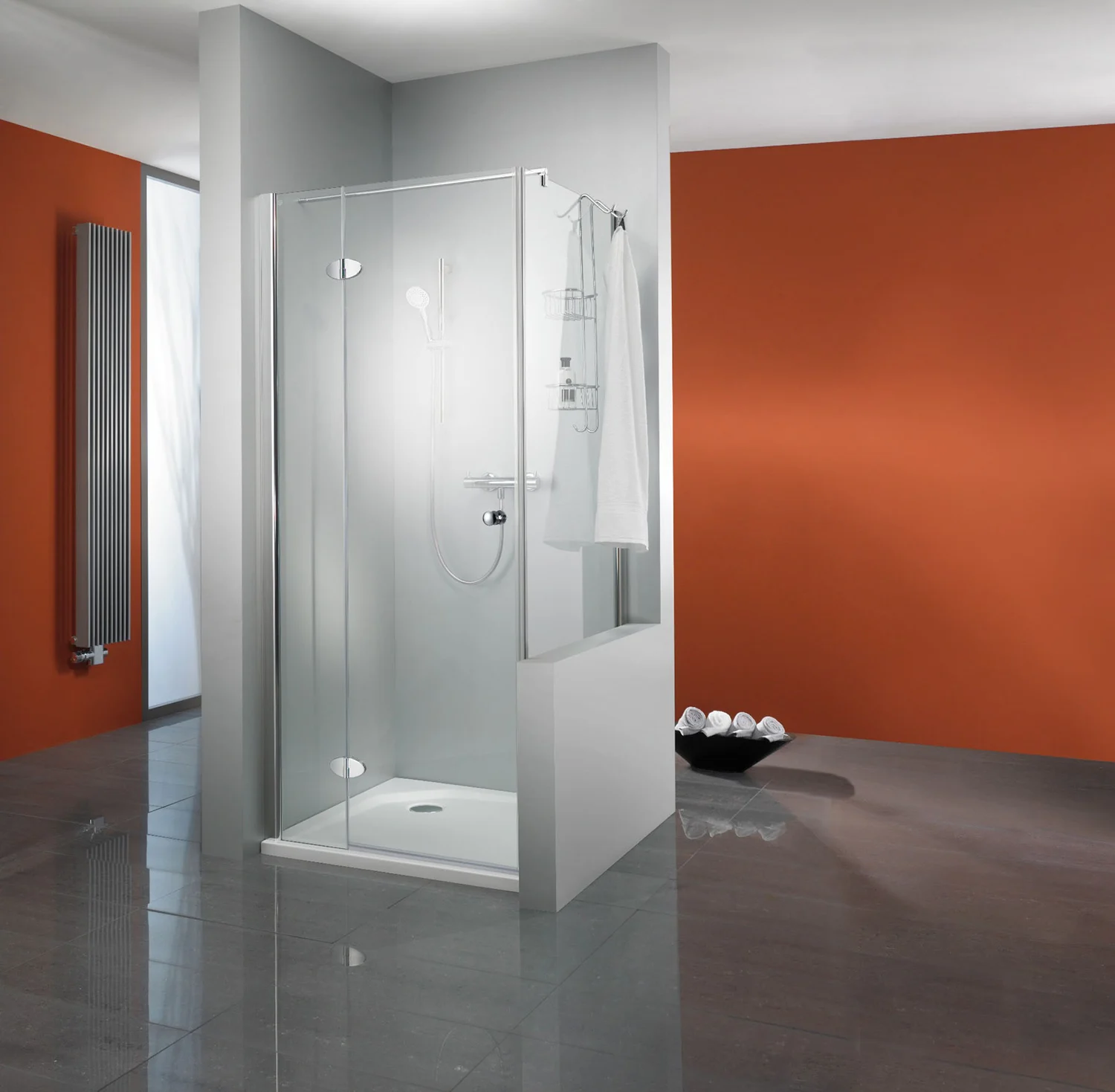 HSK Premium Classic Seitenwand verkürzt auf Badewanne für Drehtür, Sondermaß Bild 2