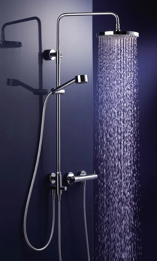 HSK Shower-Set Modell RS 200 Universal, Kopfbrause flach, rund 25 cm
