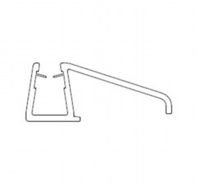 HSK Atelier Pur Wasserabweisprofil gebogen, für AP.38