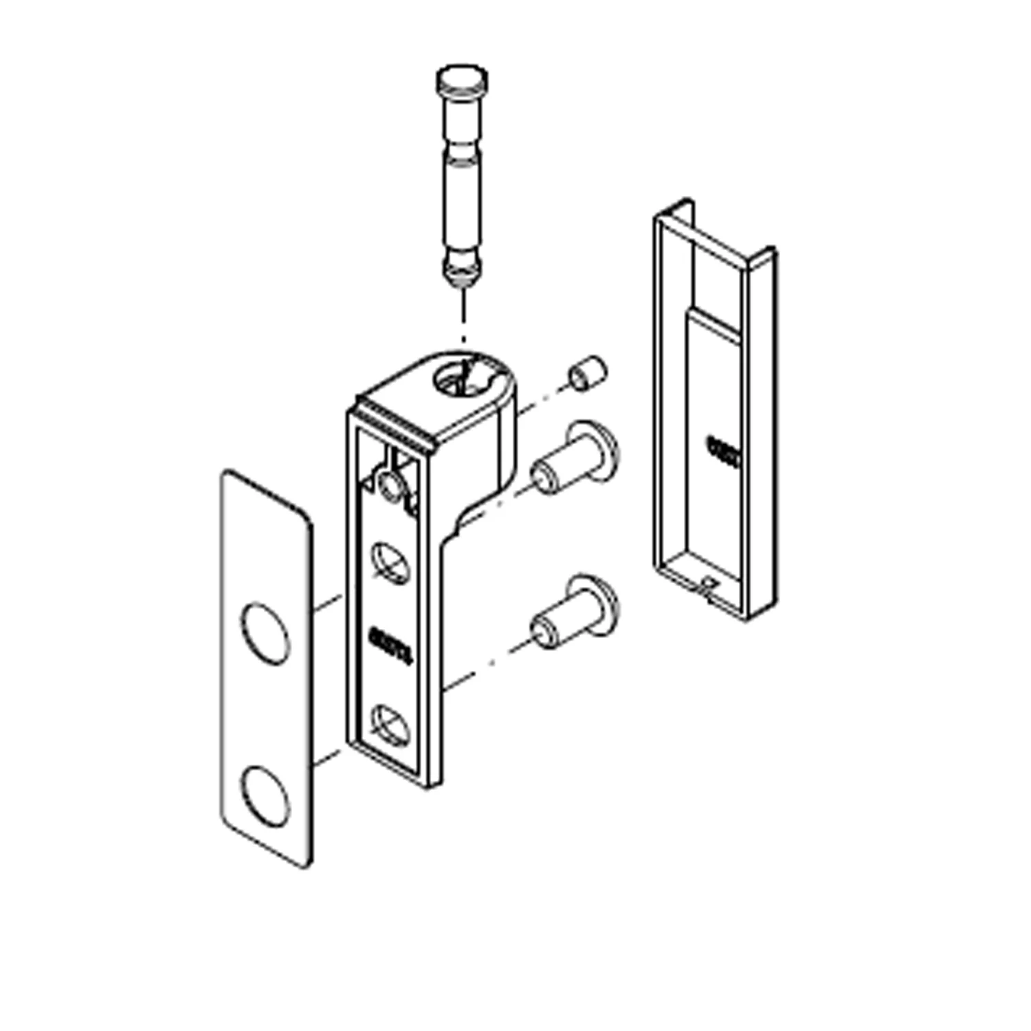 HSK Ersatz-Wandhalter oben