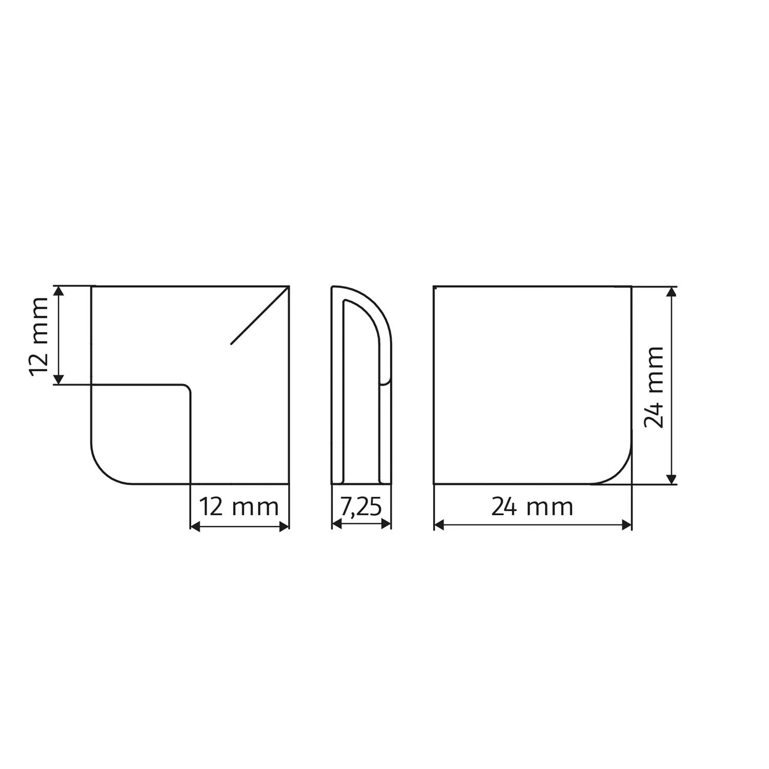 HSK RenoDeco Profile, Profil-Ecke Außenecke rund Bild 2