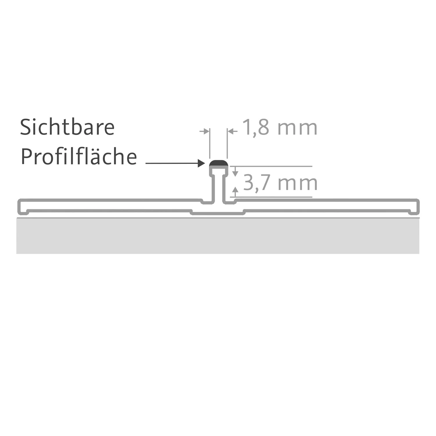 HSK RenoDeco Profile,Verbindungsprofil flächenbündig Bild 2