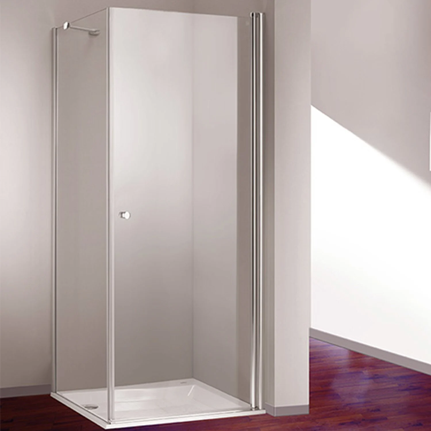 HÜPPE 501 Design pure 4-Eck Seitenwand für Schwingtür 100 x 200 cm, Glas ohne Anti-Plaque Bild 3