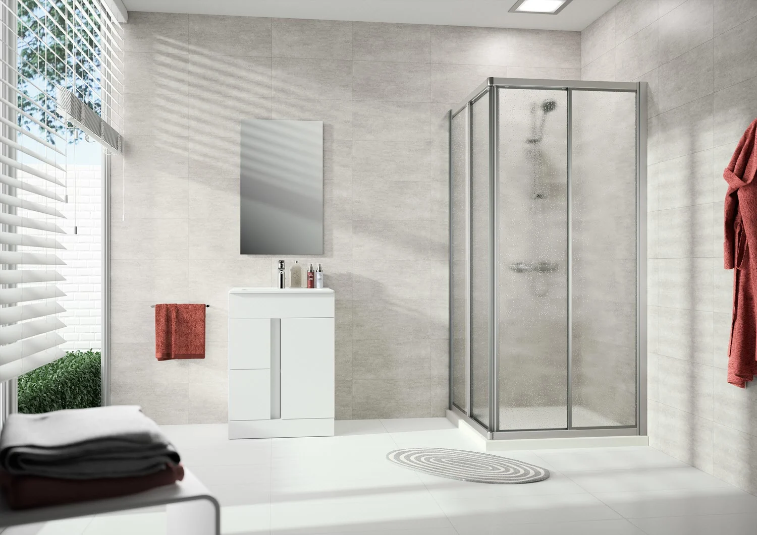 HÜPPE Alpha 2 vollgerahmt 4-Eck Gleittüreckeinstieg 2-teilig, 70 x 190 cm, Kunstglas Bild 6