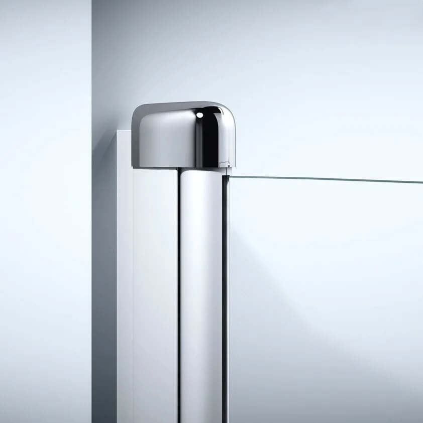 HÜPPE Design elegance Badewannenabtrennung 1-teilig mit festem Segment 95 x 150 cm Bild 2