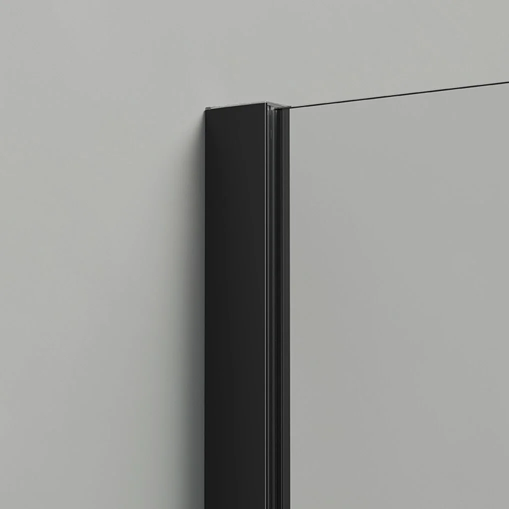 HÜPPE Design pure U-Kabine mit 2 Schwingfalttüren mit Festteil, Maßanfertigung, Glas mit Anti-Plaque, mit Komfortgriff Bild 2