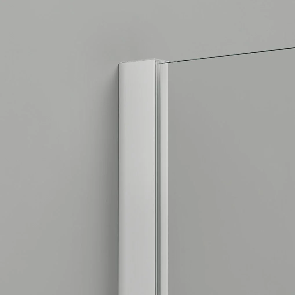 HÜPPE Design pure U-Kabine mit 2 Schwingfalttüren mit Festteil, Maßanfertigung, Glas mit Anti-Plaque Bild 2