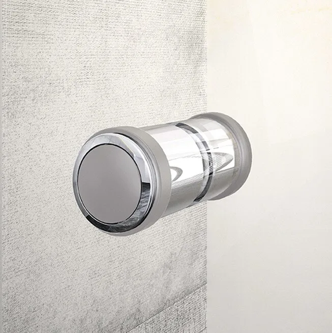 HÜPPE Design pure U-Kabine mit 2 Schwingfalttüren mit Festteil, Maßanfertigung, Glas mit Anti-Plaque, mit Komfortgriff Bild 7