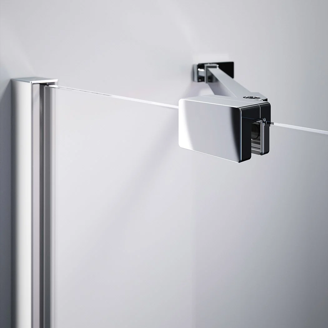 HÜPPE Design pure 4-Eck Schwingfalttür 90 x 190 cm, Linksbefestigung, Glas mit Anti-Plaque Bild 7