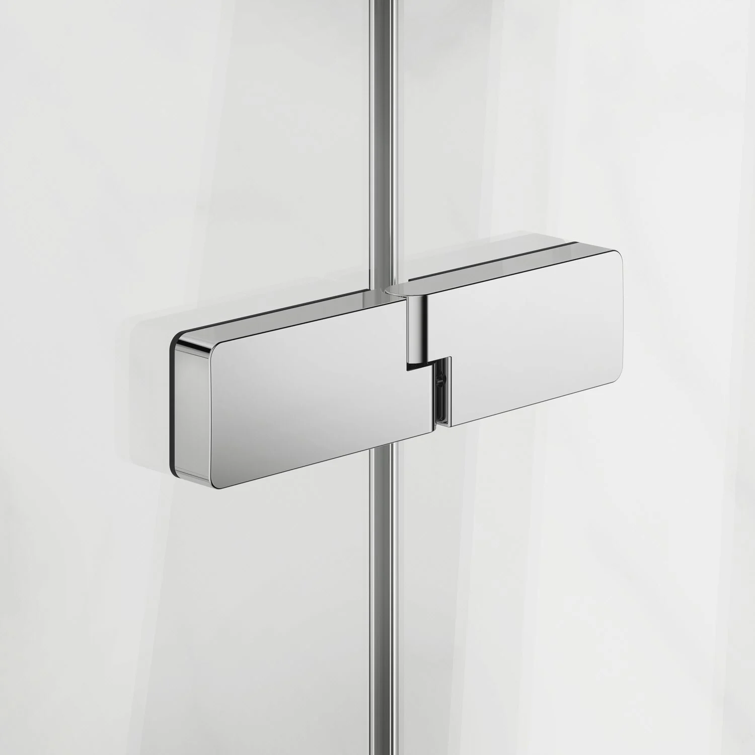 HÜPPE Design pure 4-Eck Schwingfalttür mit festem Segment 140 x 190 cm, Rechtsbefestigung, Glas mit Anti-Plaque Bild 9