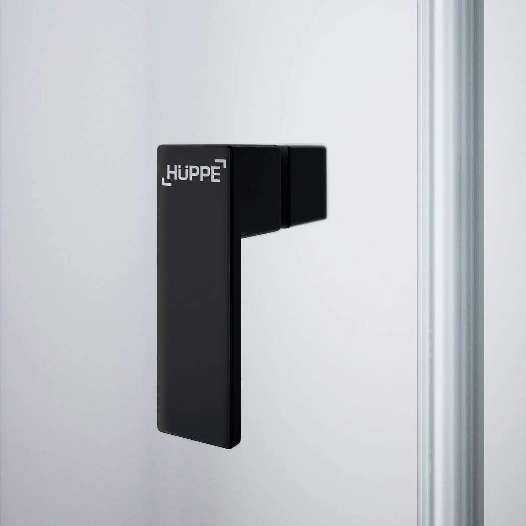 HÜPPE Design pure 1/4 Kreis Schwingtür 80 x 200 cm, R= 55 cm, Glas mit Anti-Plaque Bild 5