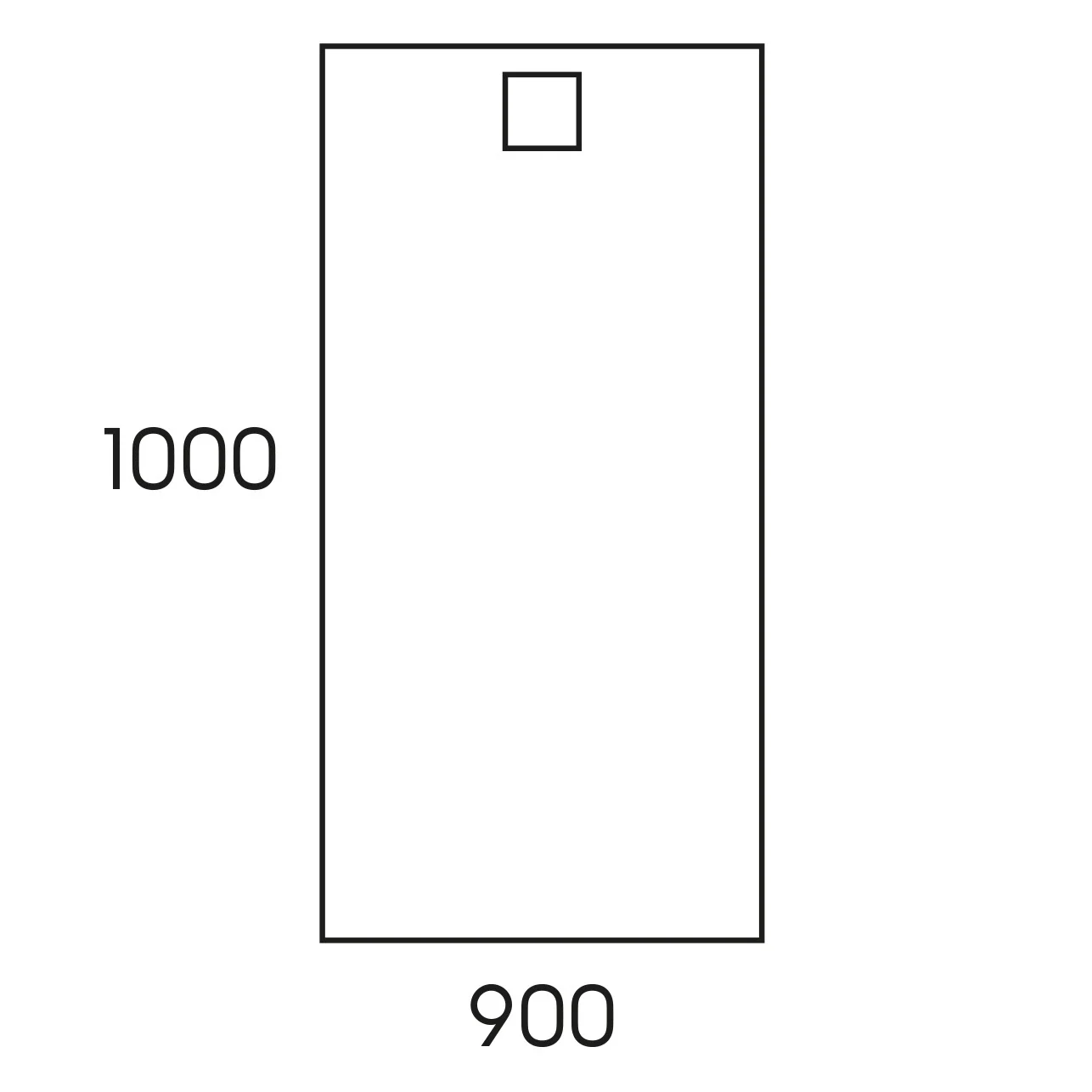 HÜPPE EasyFlat 4-Eck Duschwanne 100 x 90 cm, Ablauf an kurzer Seite Bild 5
