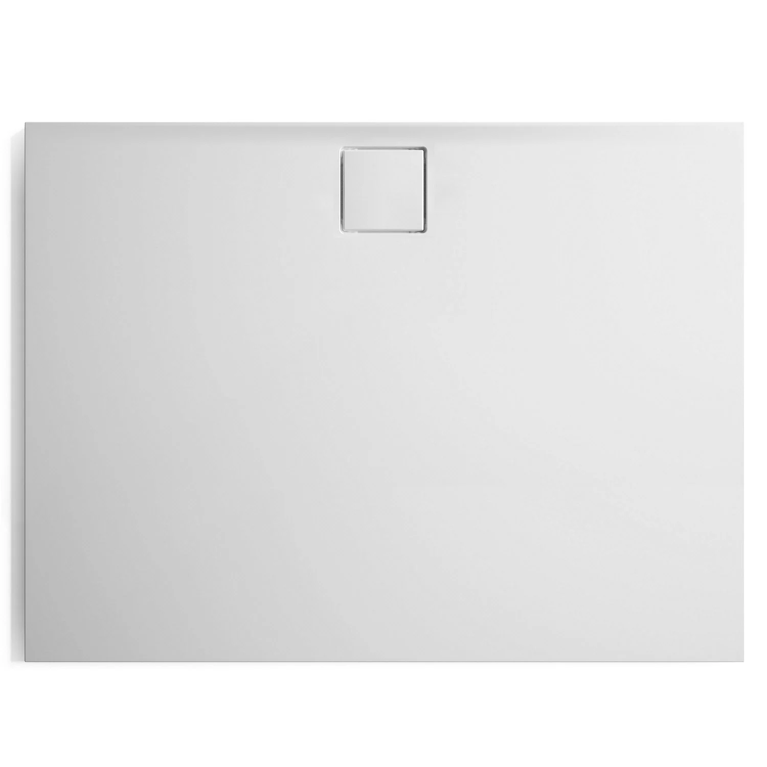 HÜPPE EasyFlat 4-Eck Duschwanne 120 x 90 cm, Ablauf an langer Seite